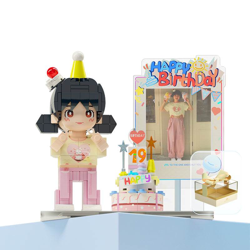 New style【Birthday Customization】Cake + Polaroid